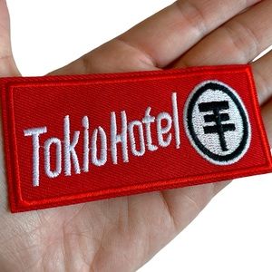 Tokio Hotel Embroidered Iron On Patch Red German Rock Band Rock Music New